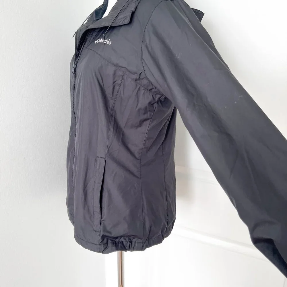 Columbia Black Windbreaker Jacket - Picture 2 of 4